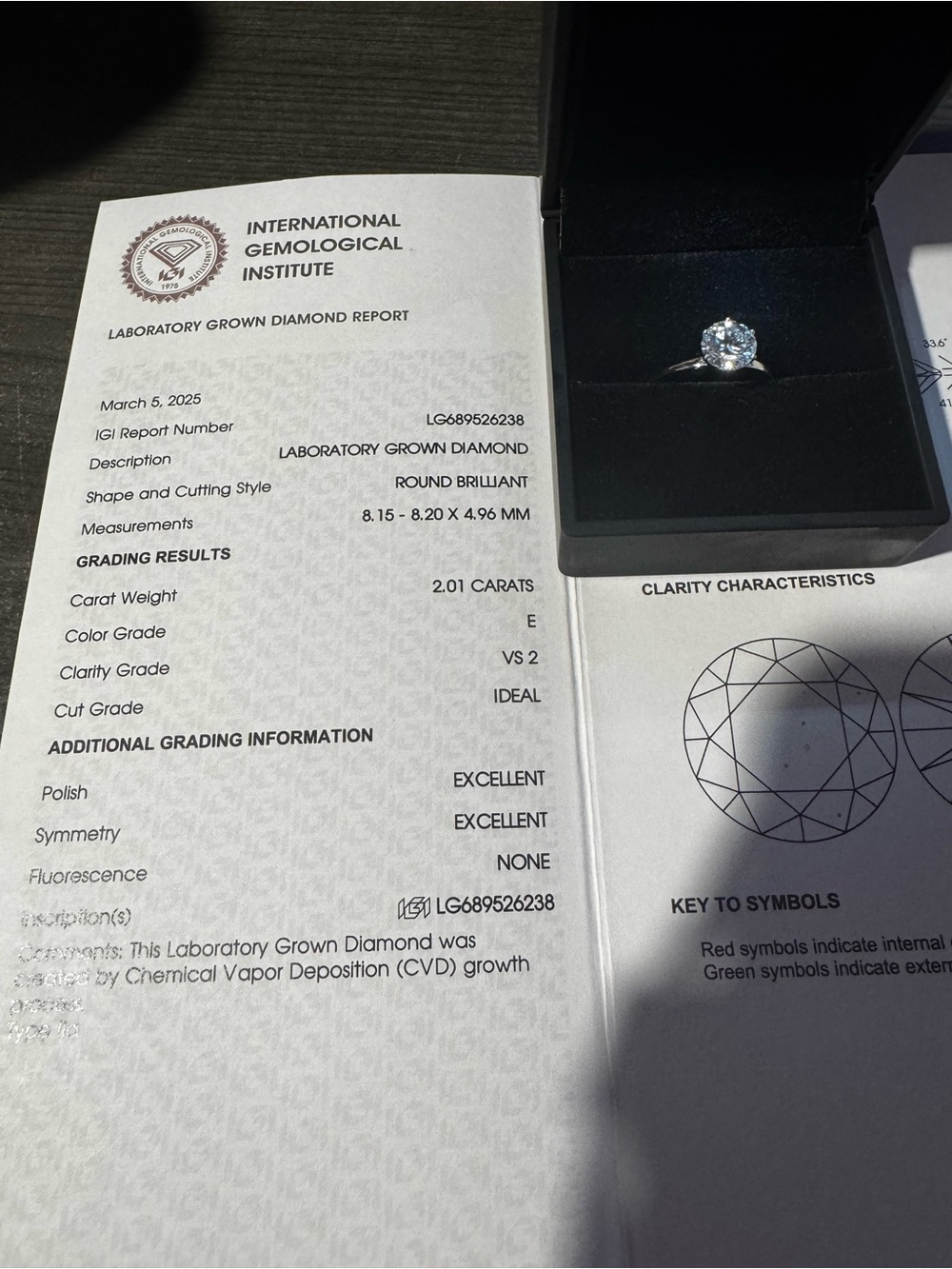 2 Carat Solitaire Round Brilliant Diamond Engagement Ring - Solid 14k White Gold